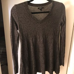 Charcoal V Neck sweater size S